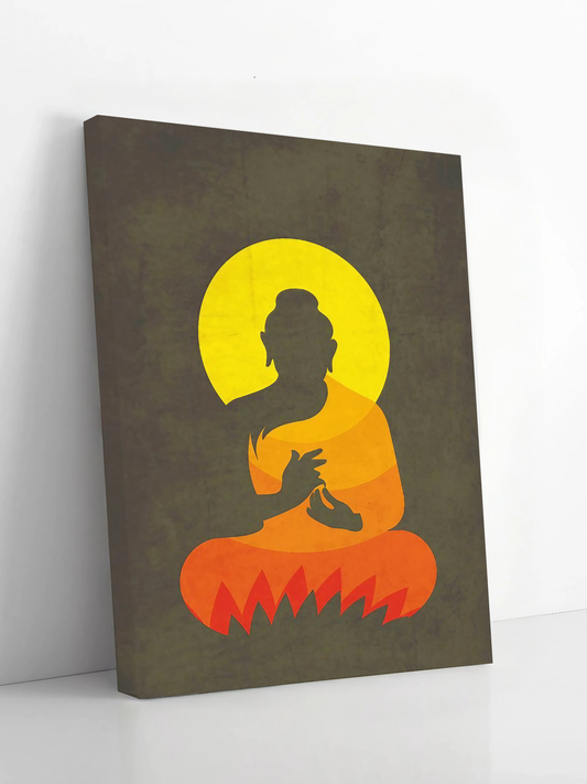 Serenity of Buddha - Framed Canvas Art
