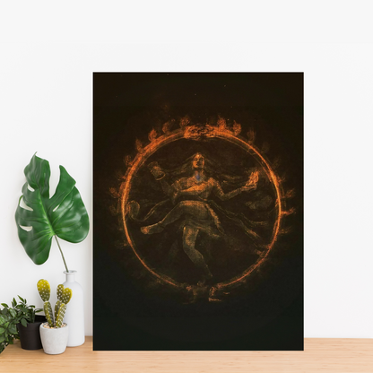 The Cosmic Dance - Framed Canvas Art